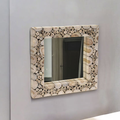 Well Home Espejo Con Marco Cuadrado 50x50cm