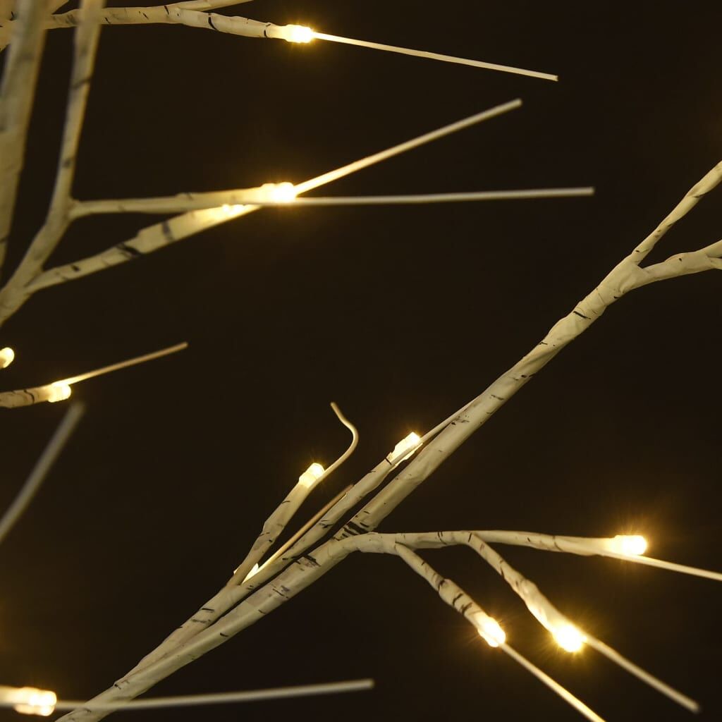 Vidaxl Árbol De Navidad Led Blanco Cálido Sauce Interior Exterior 1,8m_3