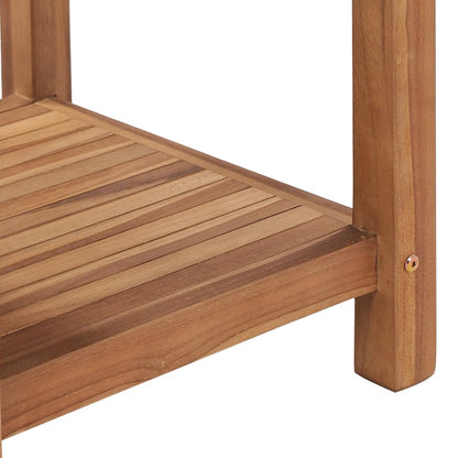 Mesa De Centro De Madera Maciza De Teca 45x45x45 Cm_3