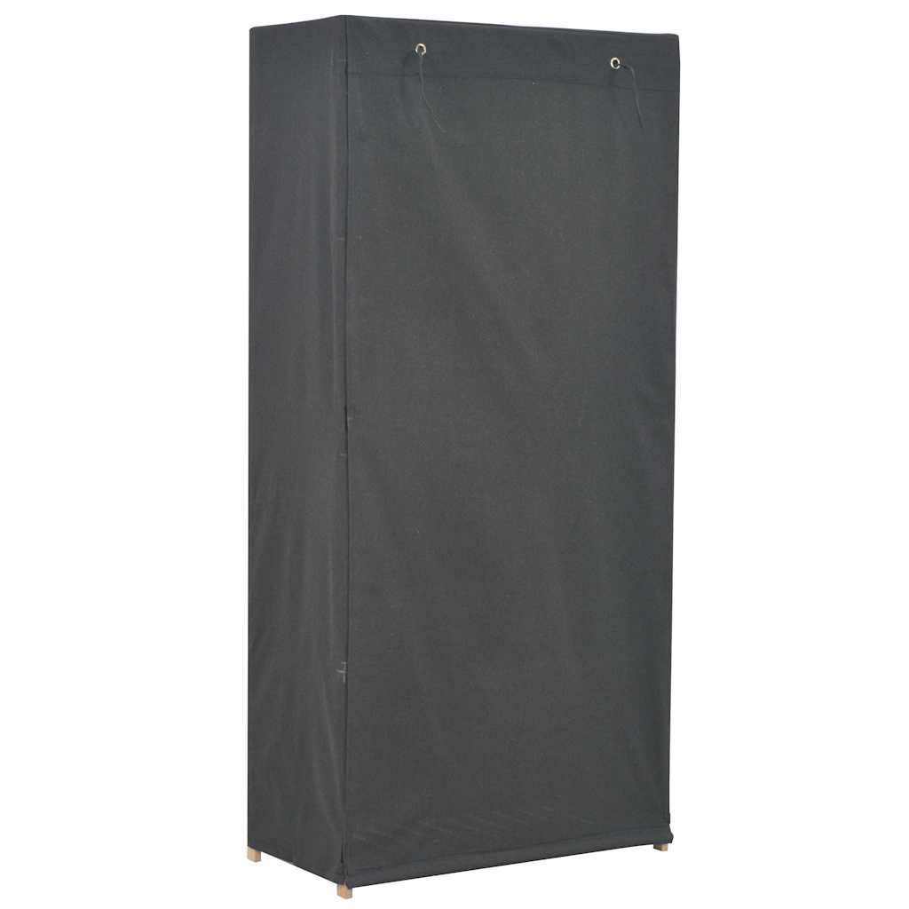 Armario De Tela Gris 79x40x170 Cm_2