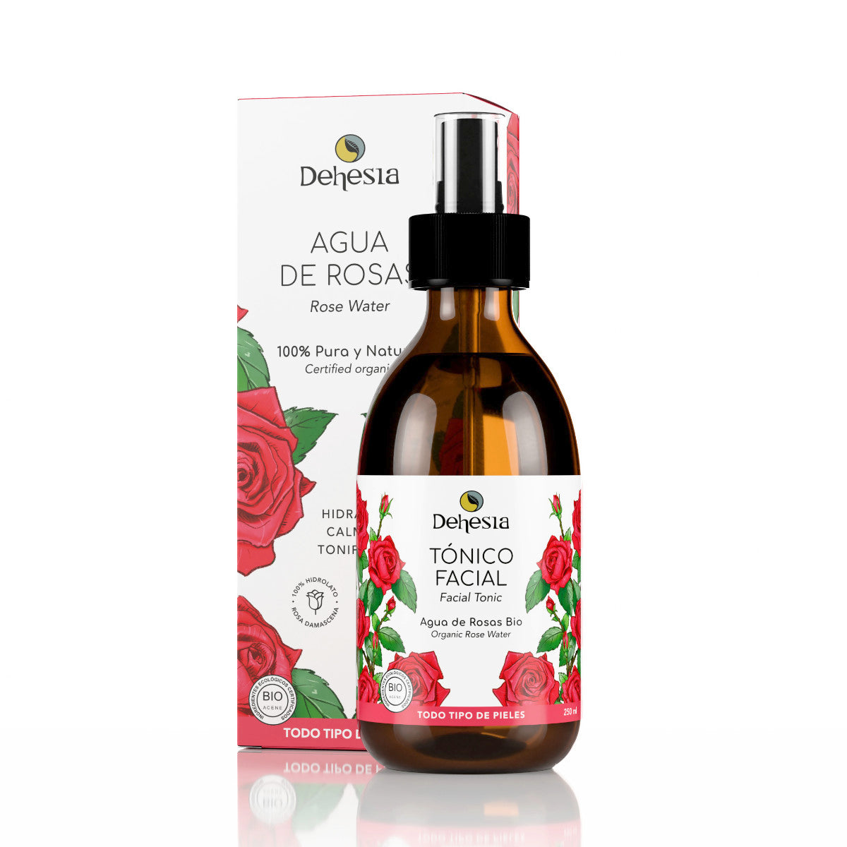 Tónico Facial | Agua Pura De Rosas Damascena Bio 250ml_0
