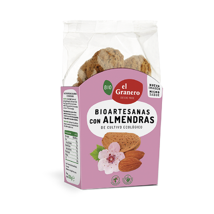 Galletas Artesanas con Almendra Bio El Granero, 220 g