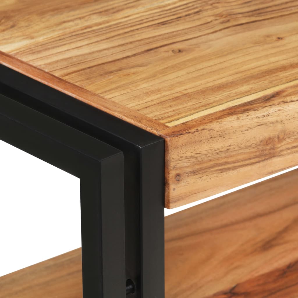 Mesa Consola De Madera Maciza De Acacia 150x30x75 Cm_2
