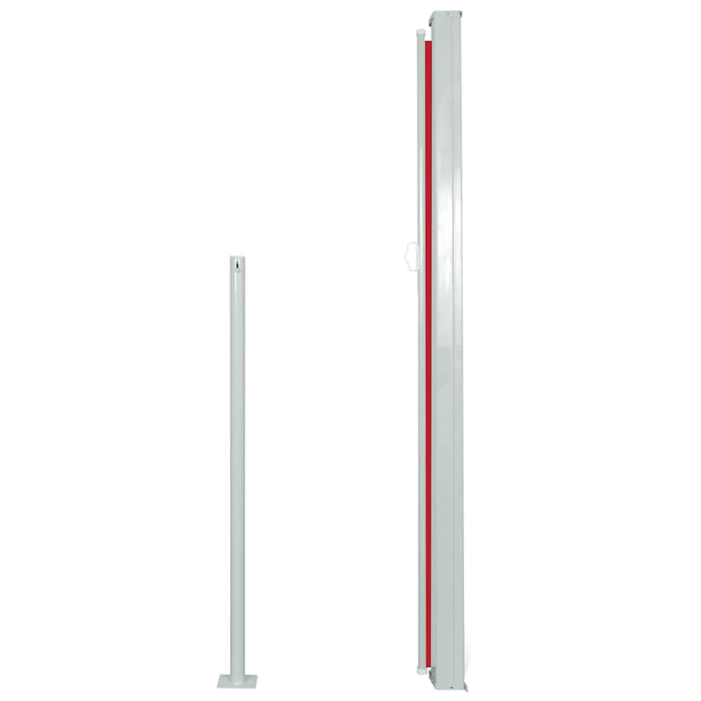 Vidaxl Toldo Lateral Retráctil De Jardín Rojo 120x500 Cm_3