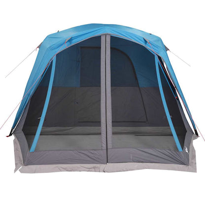 Tienda Campaña Familiar Con Porche 6 Personas Impermeable Azul_5