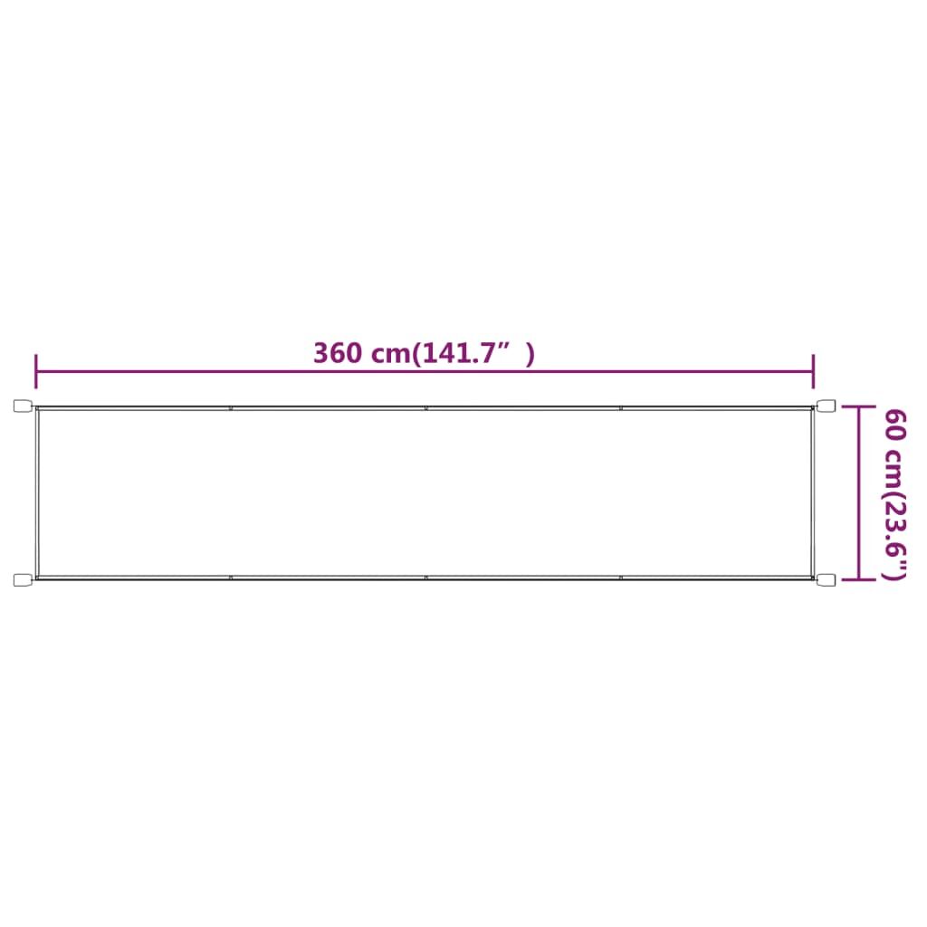 Vidaxl Toldo Vertical Tela Oxford Azul 60x360 Cm_2