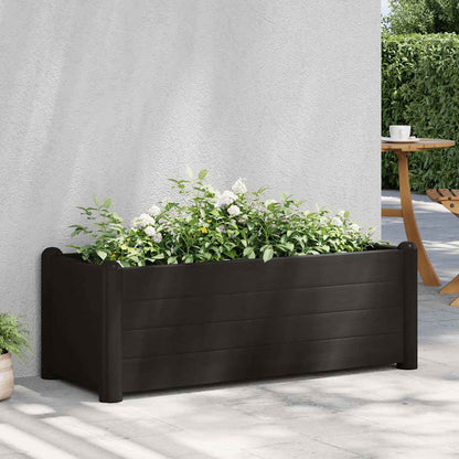 Arriate Elevado De Jardín Pp Gris Antracita 100x43x35 Cm_1