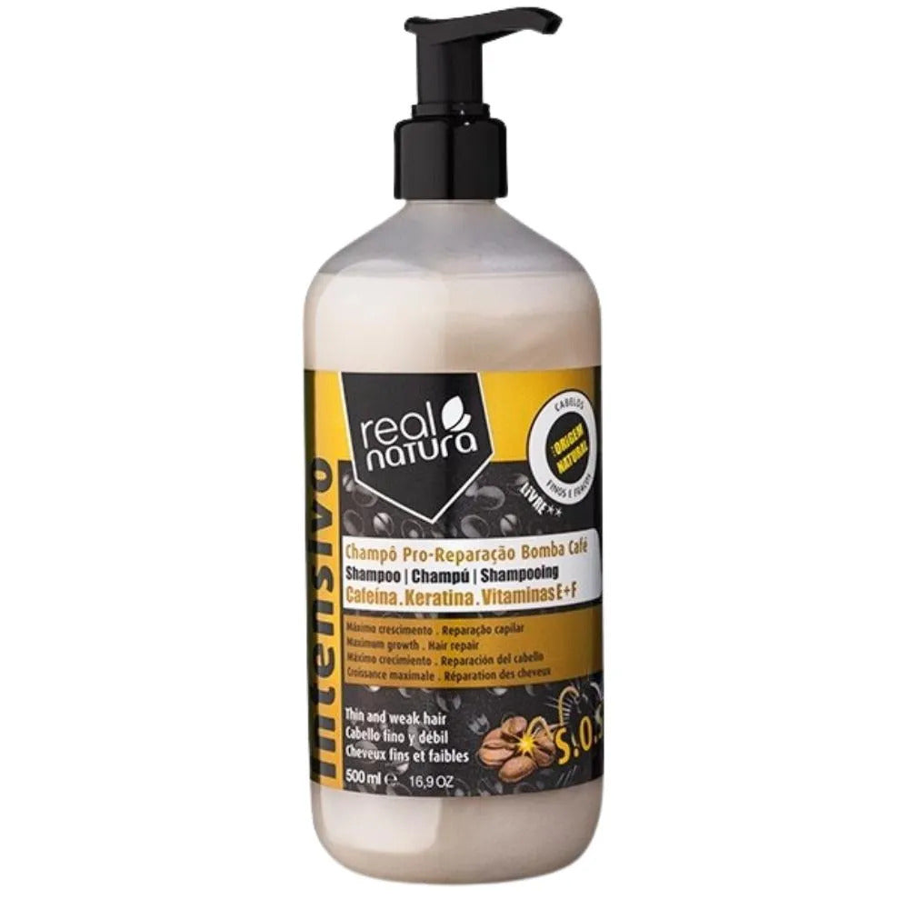 Champú Pro-reparação Bomba Café Real Natura 500ml_0