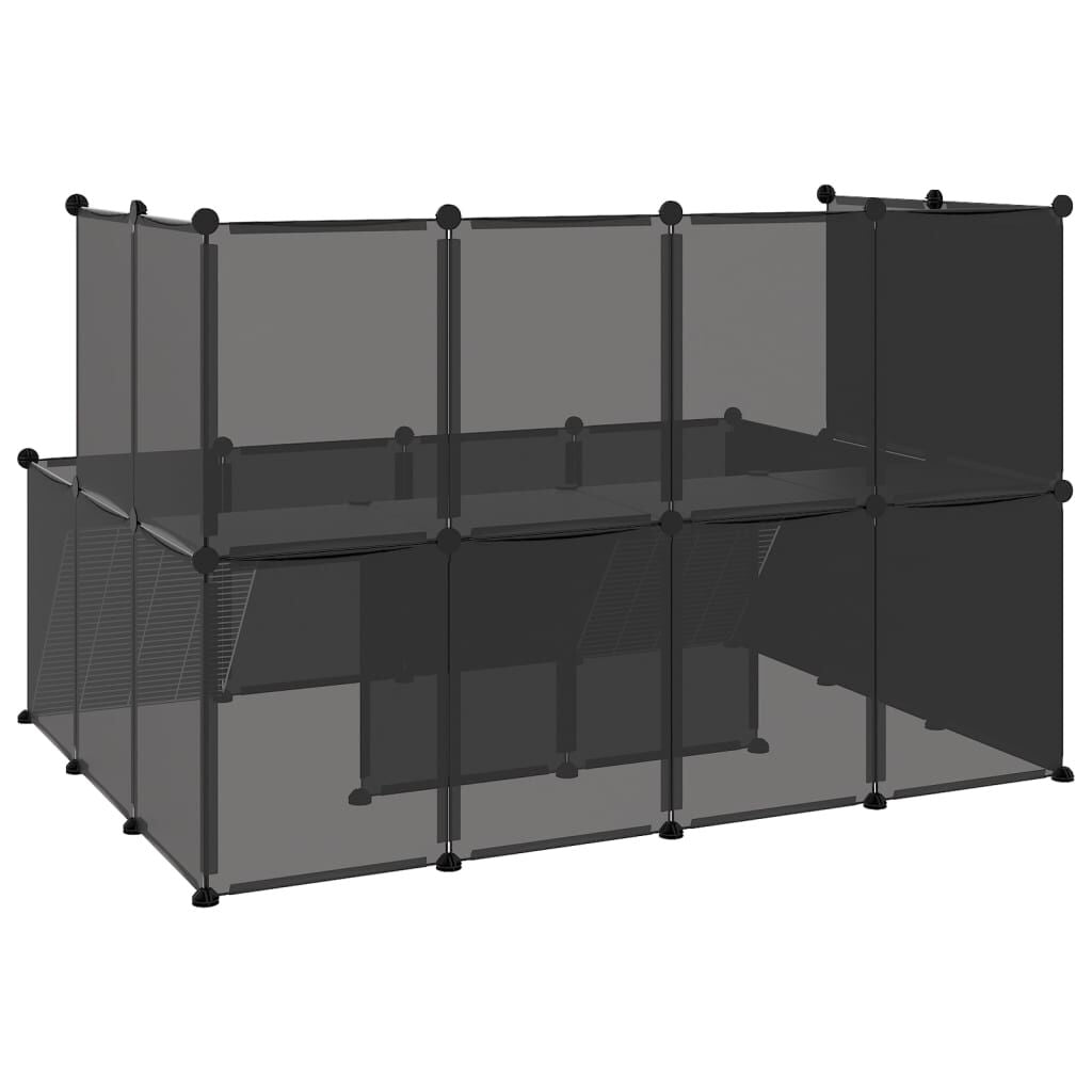 Vidaxl Jaula De Animales Pequeños Negro 143x107x93 Cm Pp Y Acero_4