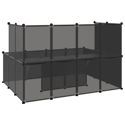Vidaxl Jaula De Animales Pequeños Negro 143x107x93 Cm Pp Y Acero_4