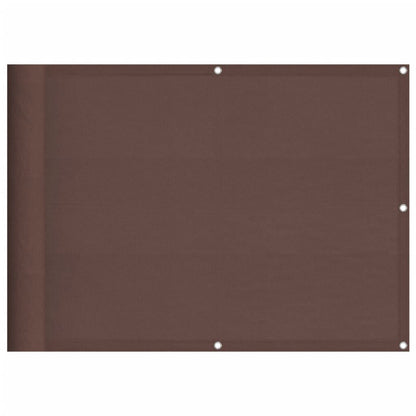 Vidaxl Pantalla De Balcón 100% Poliéster Oxford Marrón 75x700 Cm_0