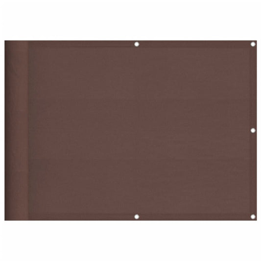 Vidaxl Pantalla De Balcón 100% Poliéster Oxford Marrón 75x700 Cm_0