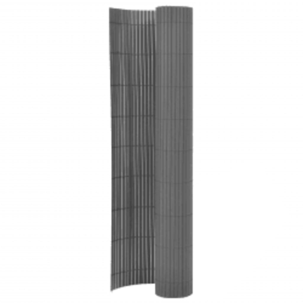 Valla De Jardín De Doble Cara Gris 110x300 Cm / Vetonek_0