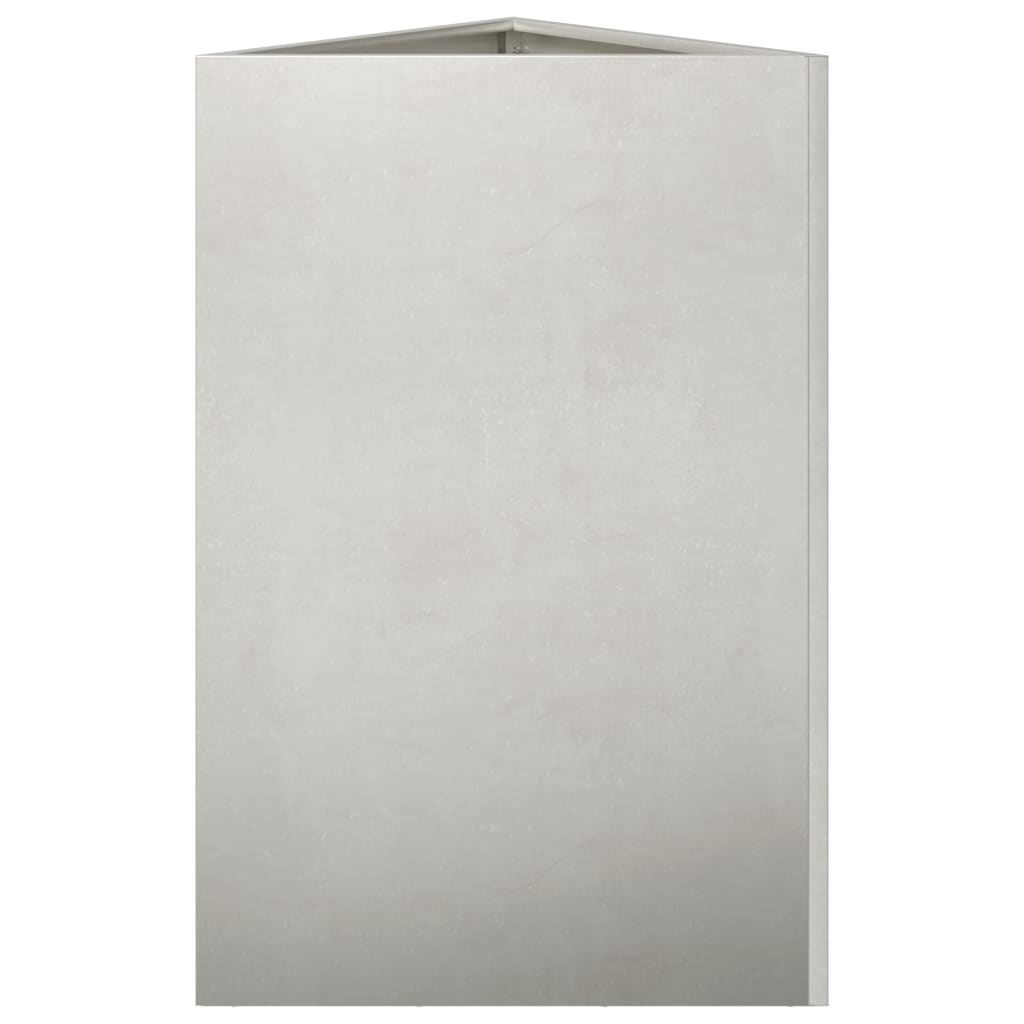 Jardinera Triangular De Acero Inoxidable 50x43x75 Cm_4