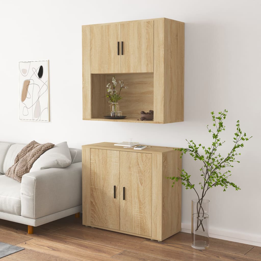 Aparador Alto Madera Contrachapada Color Roble_3