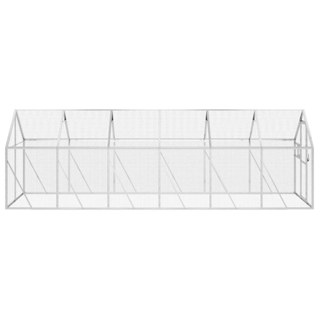 Vidaxl Pajarera De Aluminio Color Plateado 1,79x6x1,85 M_3