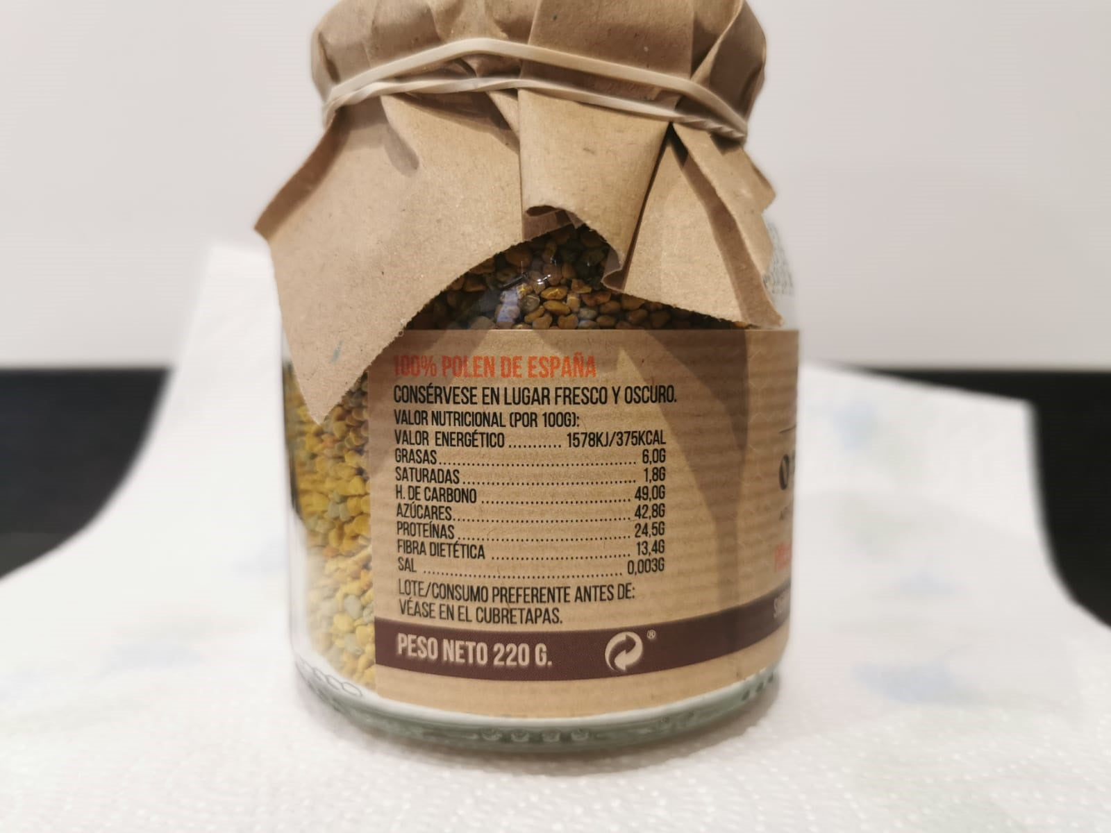 Polen Multifloral De Montaña 100% Natural. 2 Tarros