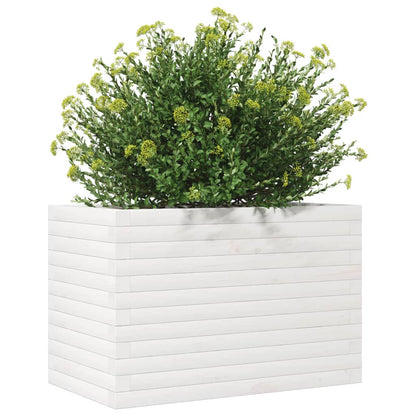 Jardinera De Madera Maciza De Pino Blanco 70x40x45,5 Cm_3