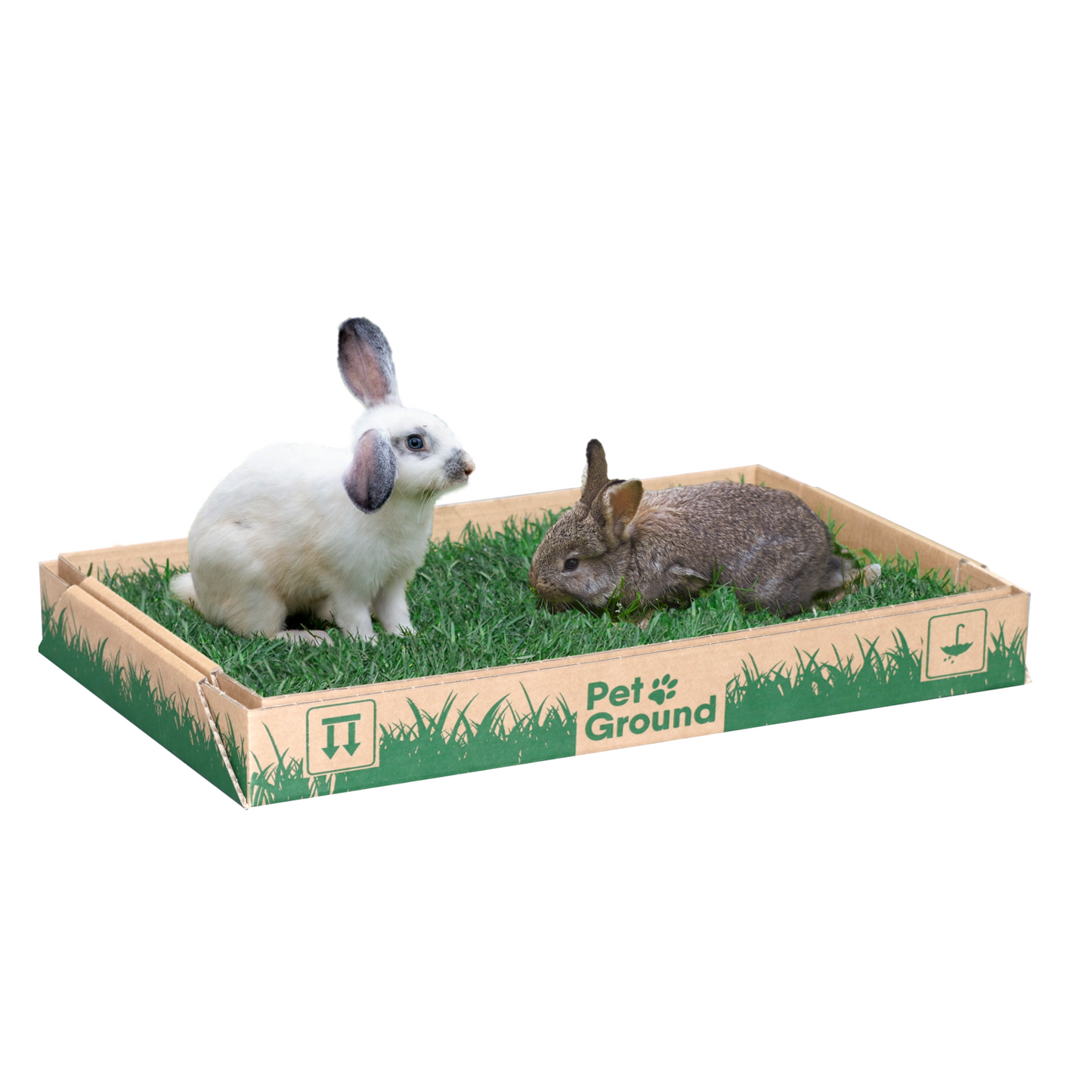 Petground, Parque Para Conejos, Casa De Césped Natural Xxl: 80 X 80 Cm_0
