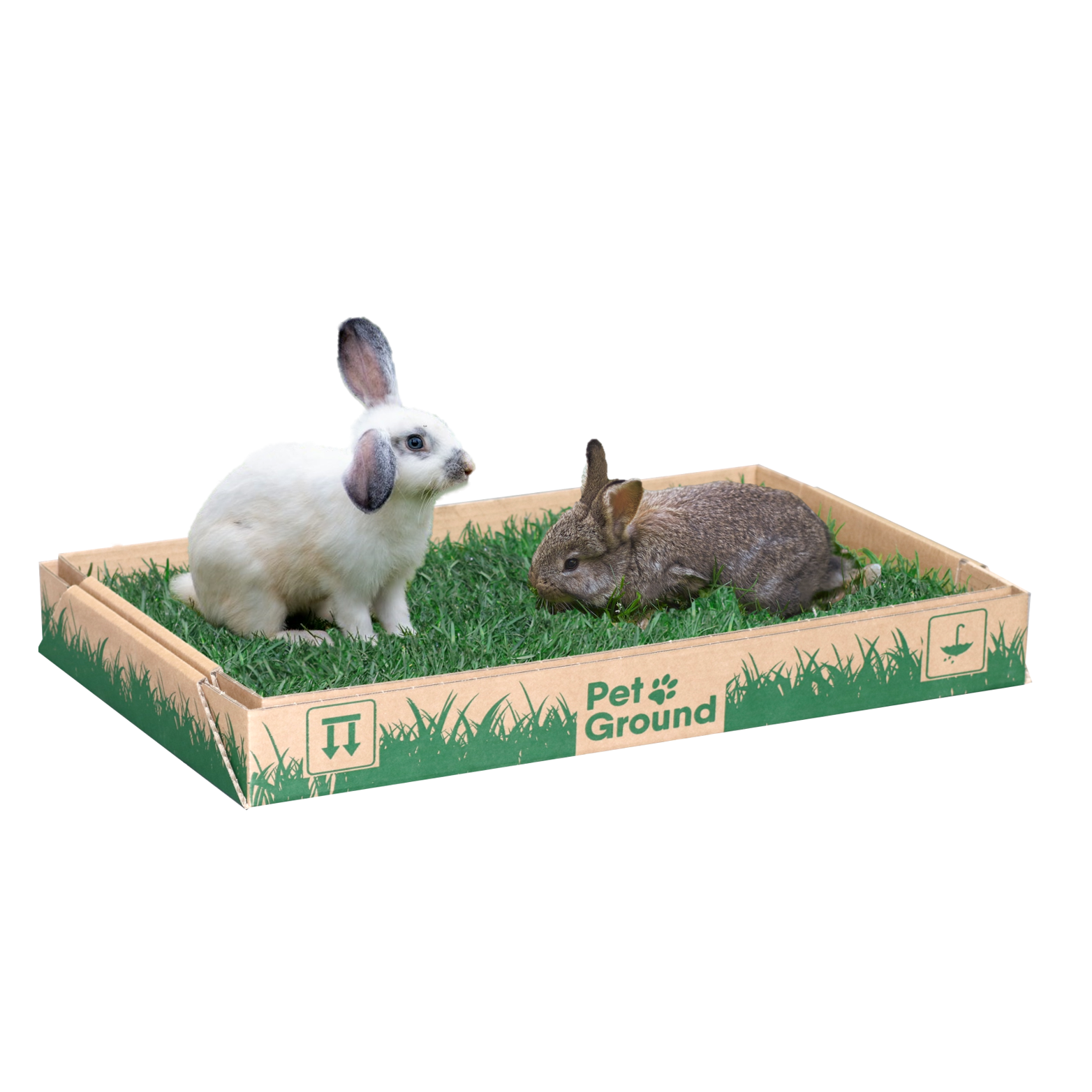 Petground, Parque Para Conejos, Casa De Césped Natural Xxl: 80 X 80 Cm_0