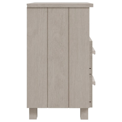 Mesitas De Noche 2 Uds Hamar Pino Macizo Blanco 40x35x62 Cm_3