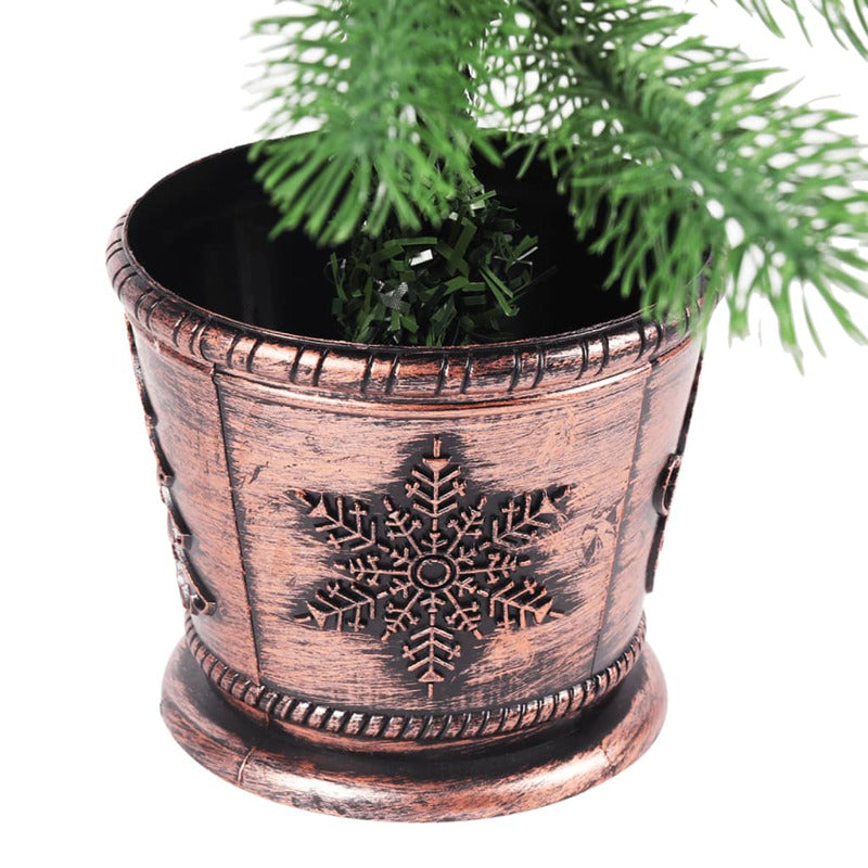 Vidaxl Árbol De Navidad Artificial Preiluminado Con Luces Verde 65 Cm_5