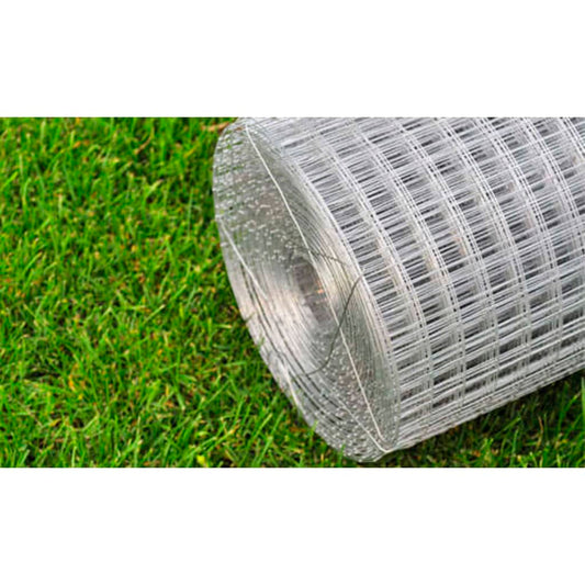 Malla De Alambre Cuadrada Acero Galvanizado Plateado 1x25 M / Vetonek_0