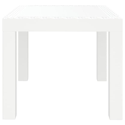 Vidaxl Mesa De Jardín Pp Blanco 59x47x40 Cm_3