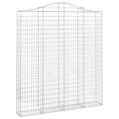 Cestas De Gaviones 2 Uds Forma De Arco Hierro 200x30x220/240 Cm_2