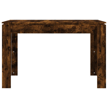 Mesa De Comedor Madera De Ingeniería Roble Ahumado 120x60x76 Cm_2