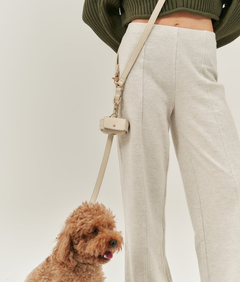 Cafide Portabolsas De Cuero Vegano Beige. Modelo Jala.