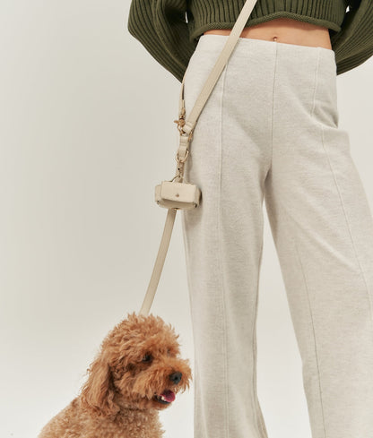 Cafide Portabolsas De Cuero Vegano Beige. Modelo Jala.