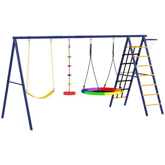 Aiyaplay Columpios Para Niños De +3 Años 6 En 1 350x183x200 Cm Multicolor_0