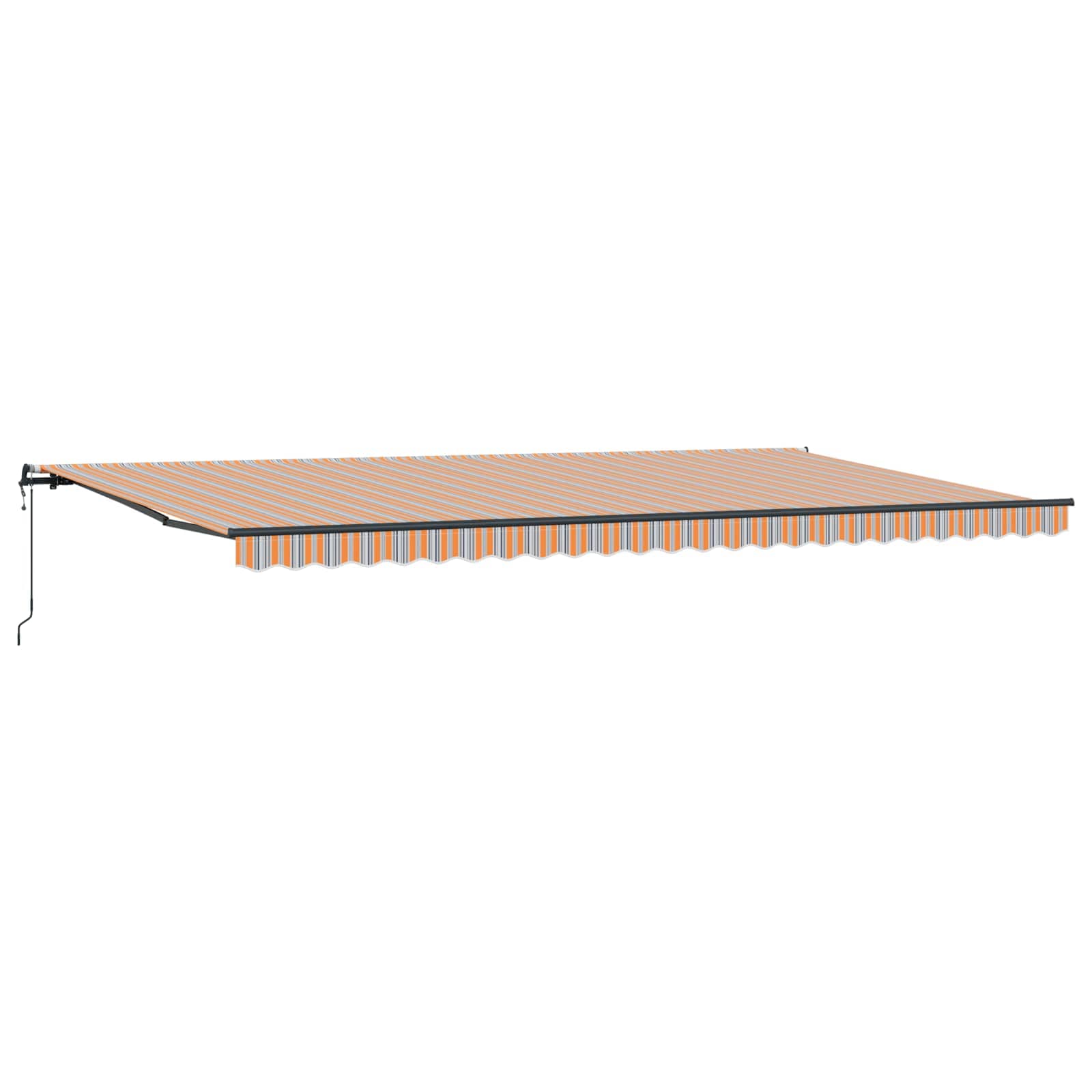 Toldo Retráctil Multicolor 600 X 300 Cm Tela Y Aluminio_0