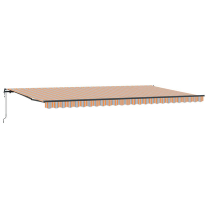 Toldo Retráctil Multicolor 600 X 300 Cm Tela Y Aluminio_0