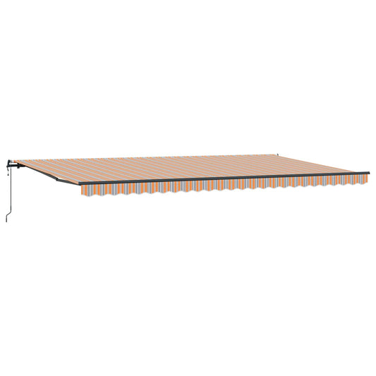 Toldo Retráctil Multicolor 600 X 300 Cm Tela Y Aluminio_0
