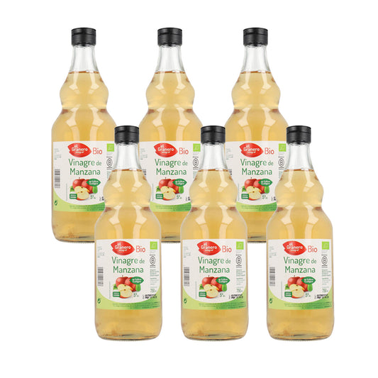 Pack 6x Vinagre de manzana BIO El Granero 750 ml