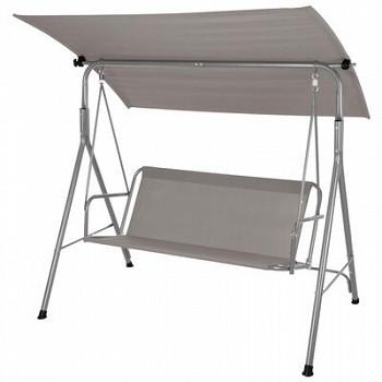 ProGarden Columpio de jardín con toldo gris claro.