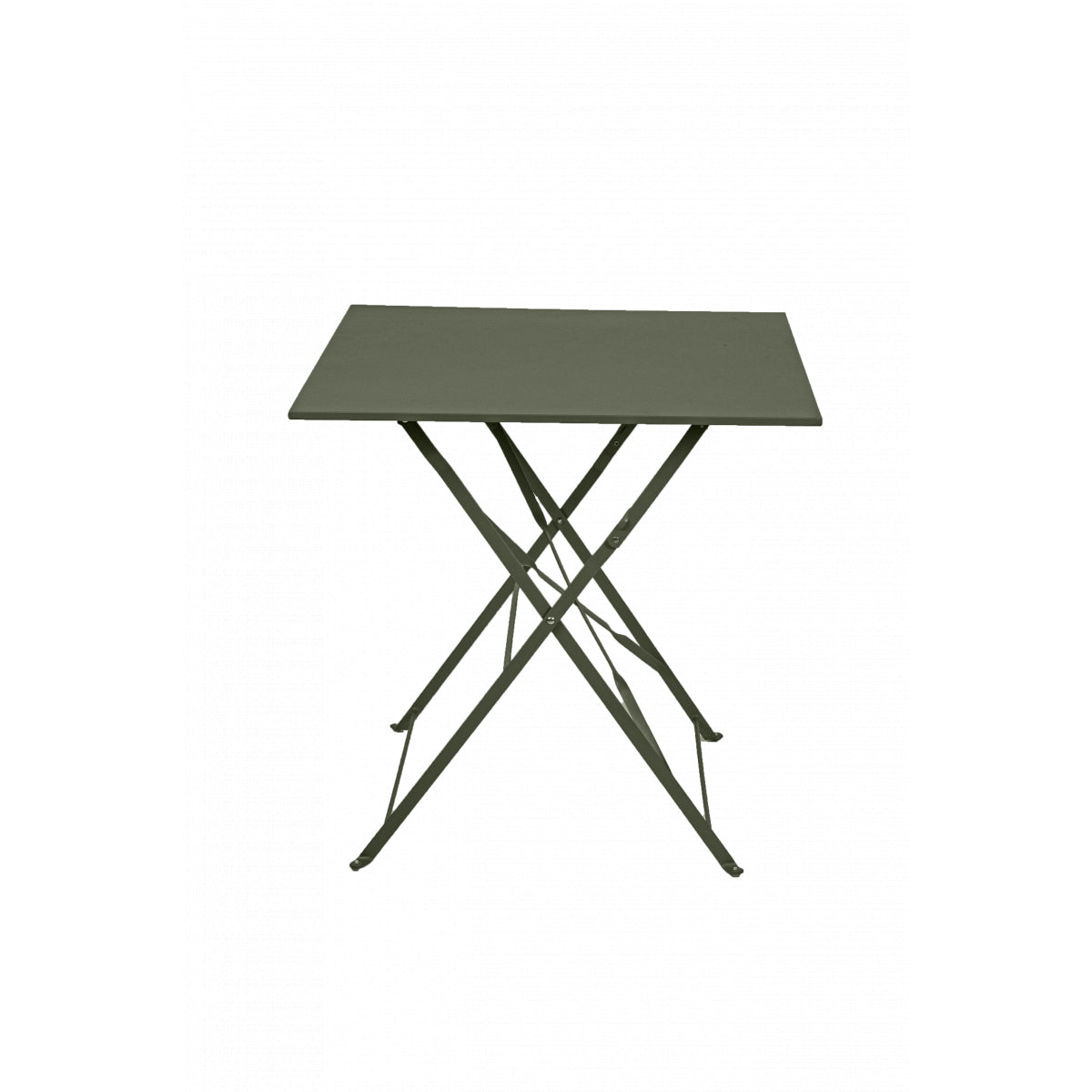 Mesa De Jardín Plegable Bistrot Cuadrada 2 Personas Caqui 70x70cm- Mobiliario De Jardín_3