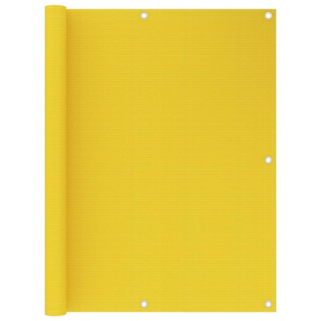 Vidaxl Toldo Para Balcón Hdpe Amarillo 120x300 Cm_0