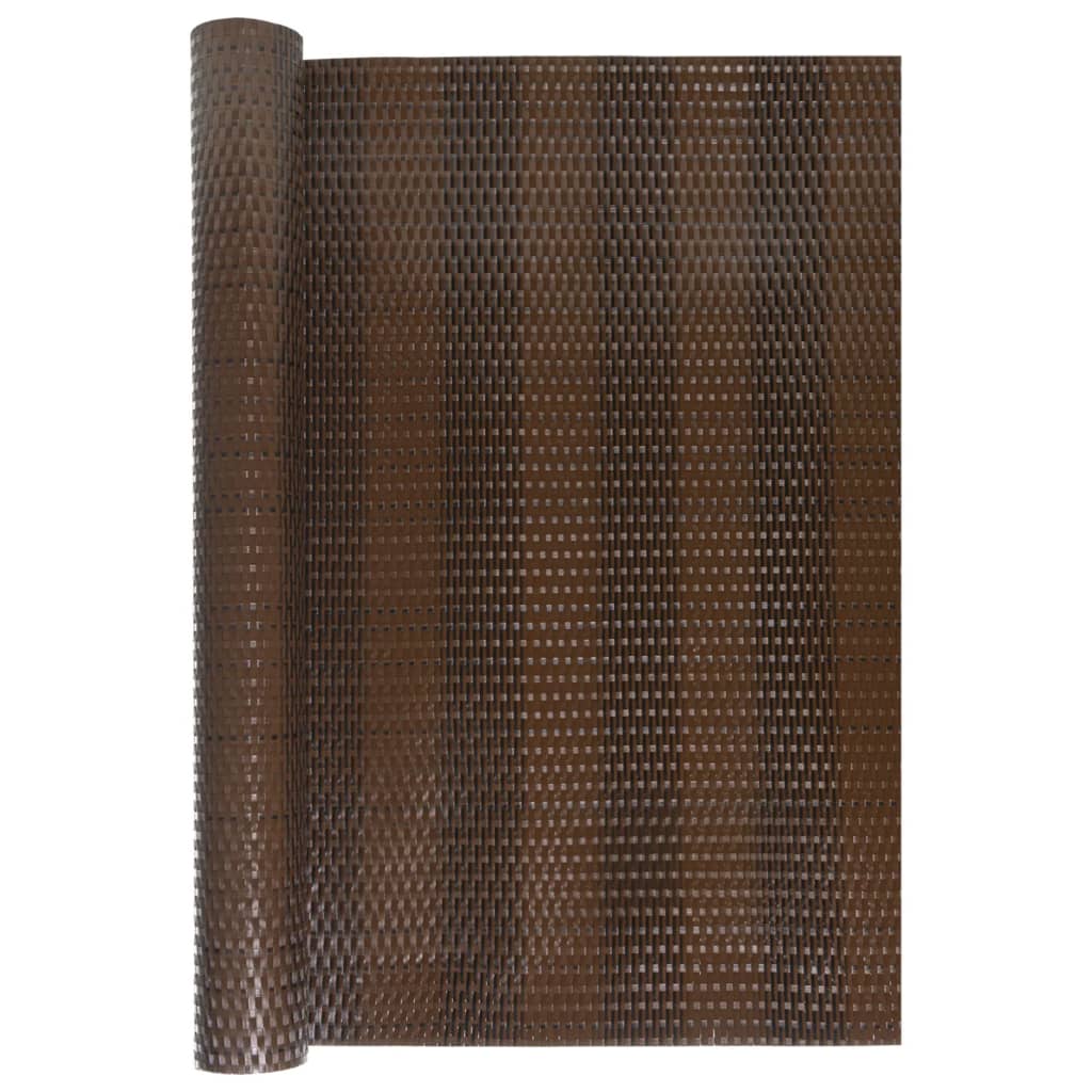 Toldo Para Balcón Ratán Sintético Marrón Y Negro 1000x100 Cm / Vetonek_2