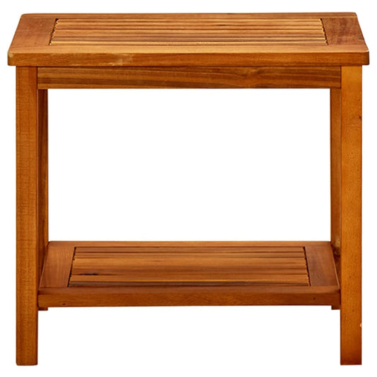 Mesa De Centro De Madera Maciza De Acacia 50x35x45 Cm_0