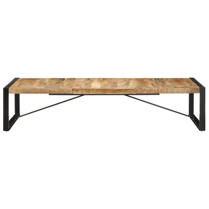 Mesa De Centro De Madera De Mango Rugosa 180x90x40 Cm_0