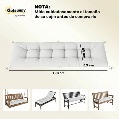 Outsunny Cojín Para Banco Exterior_2