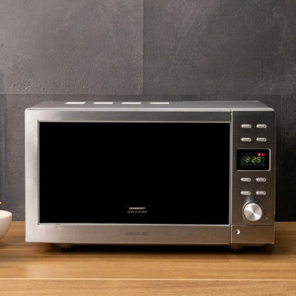 Microondas Sin Plato Digital Grandheat 2000 Flatbed Steel. 700 W En 6 Niveles, Capacidad 20 Litros, 8 Funciones Preconfiguradas, Quick Start, Tempor_1