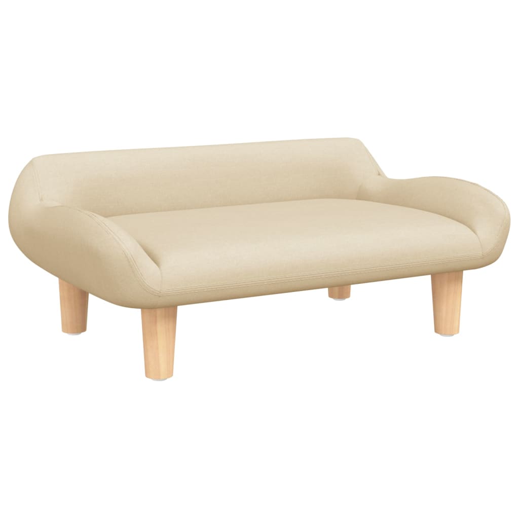 Cama Para Perros De Tela Crema 70x40x24 Cm / Vetonek_5