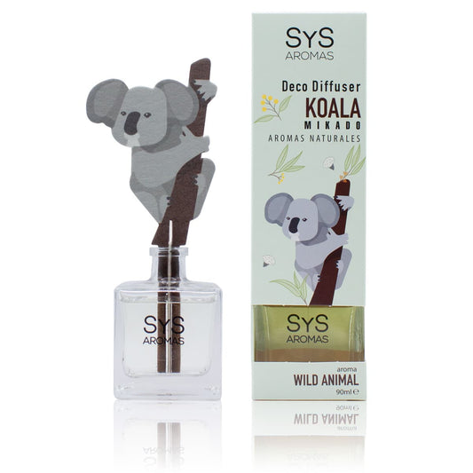 Ambientador Difusor Koala Raíz Angélica Wild Animal SYS Aromas 90 ml | Herbal y Balsámico | Refrescante_0