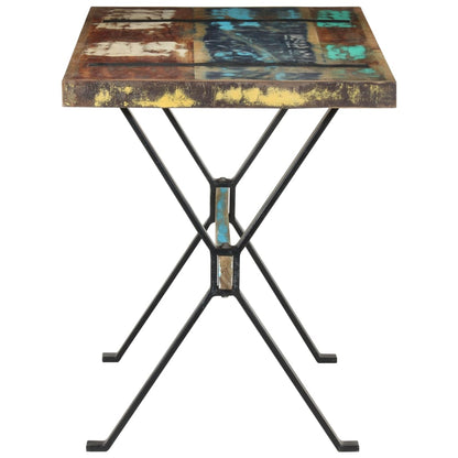 Mesa De Comedor Madera Maciza Reciclada 120x60x76 Cm._1