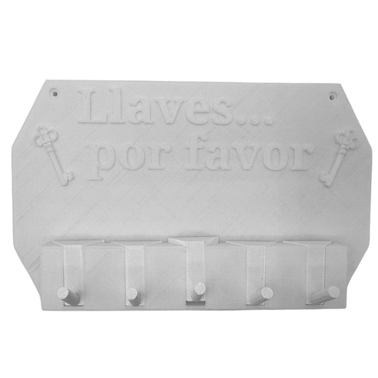 Well Home - Colgador De Llaves De Pared ''llaves Por Favor'' Color Blanco._0