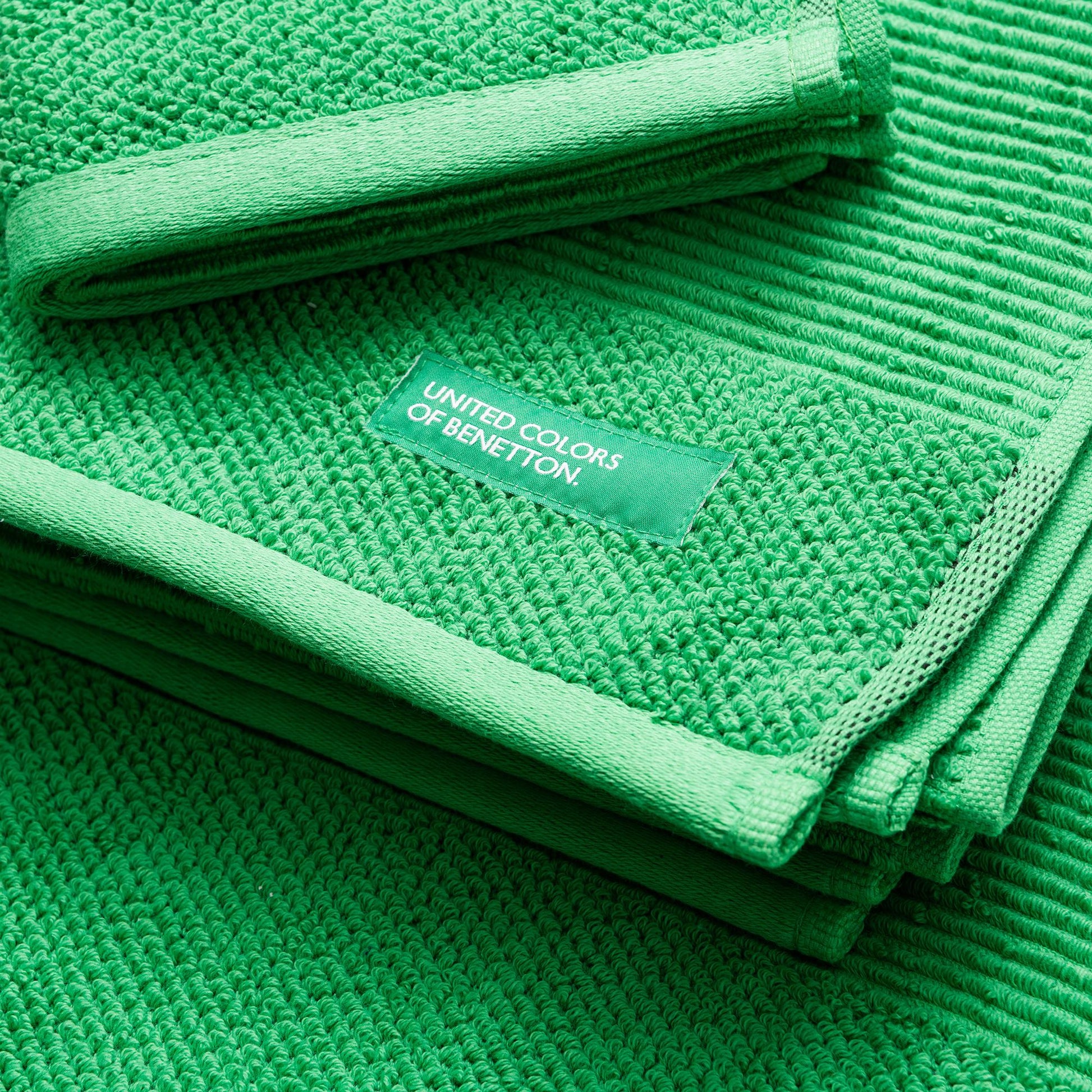 Set 3pcs Toallas De Baño (30x50+50x90+70x140cm) 450 Gsm 100%algodon Verde Casa Benetton_5